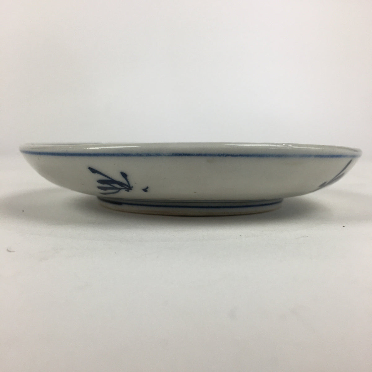 Japanese Porcelain Small Plate Kozara Vtg Blue Flower Dandelion Kozara PP814