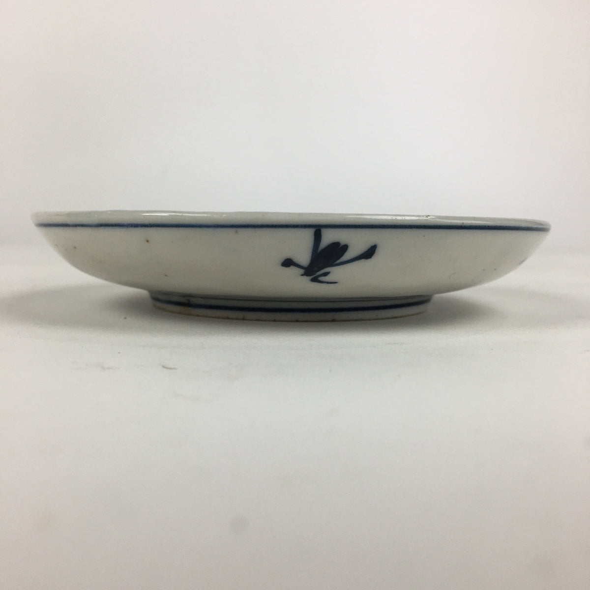 Japanese Porcelain Small Plate Kozara Vtg Blue Flower Dandelion Kozara PP814