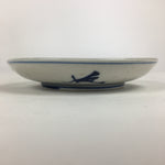 Japanese Porcelain Small Plate Kozara Vtg Blue Flower Dandelion Kozara PP815