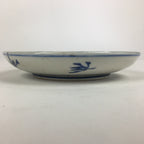 Japanese Porcelain Small Plate Kozara Vtg Blue Flower Dandelion Kozara PP816