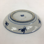 Japanese Porcelain Small Plate Kozara Vtg Blue Flower Dandelion Kozara PP816