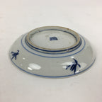 Japanese Porcelain Small Plate Kozara Vtg Blue Flower Dandelion Kozara PP816
