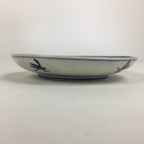 Japanese Porcelain Small Plate Kozara Vtg Blue Flower Dandelion Kozara PP817