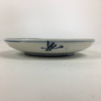 Japanese Porcelain Small Plate Kozara Vtg Blue Flower Dandelion Kozara PP817