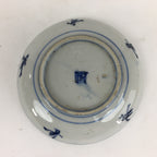 Japanese Porcelain Small Plate Kozara Vtg Blue Flower Dandelion Kozara PP817