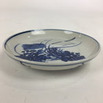 Japanese Porcelain Small Plate Kozara Vtg Blue Flower Dandelion Kozara PP818