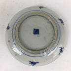 Japanese Porcelain Small Plate Kozara Vtg Blue Flower Dandelion Kozara PP818