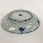 Japanese Porcelain Small Plate Kozara Vtg Blue Flower Dandelion Kozara PP818