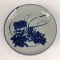 Japanese Porcelain Small Plate Kozara Vtg Blue Flower Dandelion Kozara PP818