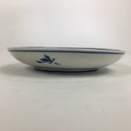 Japanese Porcelain Small Plate Kozara Vtg Blue Flower Dandelion Kozara PP819