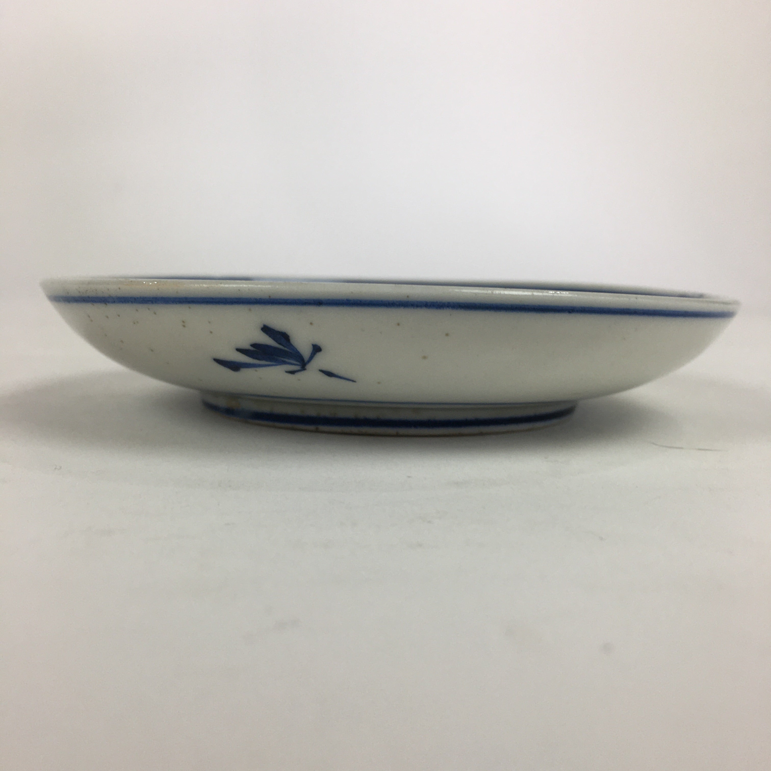 Japanese Porcelain Small Plate Kozara Vtg Blue Flower Dandelion Kozara PP819
