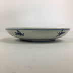 Japanese Porcelain Small Plate Kozara Vtg Blue Flower Dandelion Kozara PP819