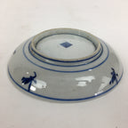 Japanese Porcelain Small Plate Kozara Vtg Blue Flower Dandelion Kozara PP819