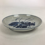 Japanese Porcelain Small Plate Kozara Vtg Blue Flower Dandelion Kozara PP820