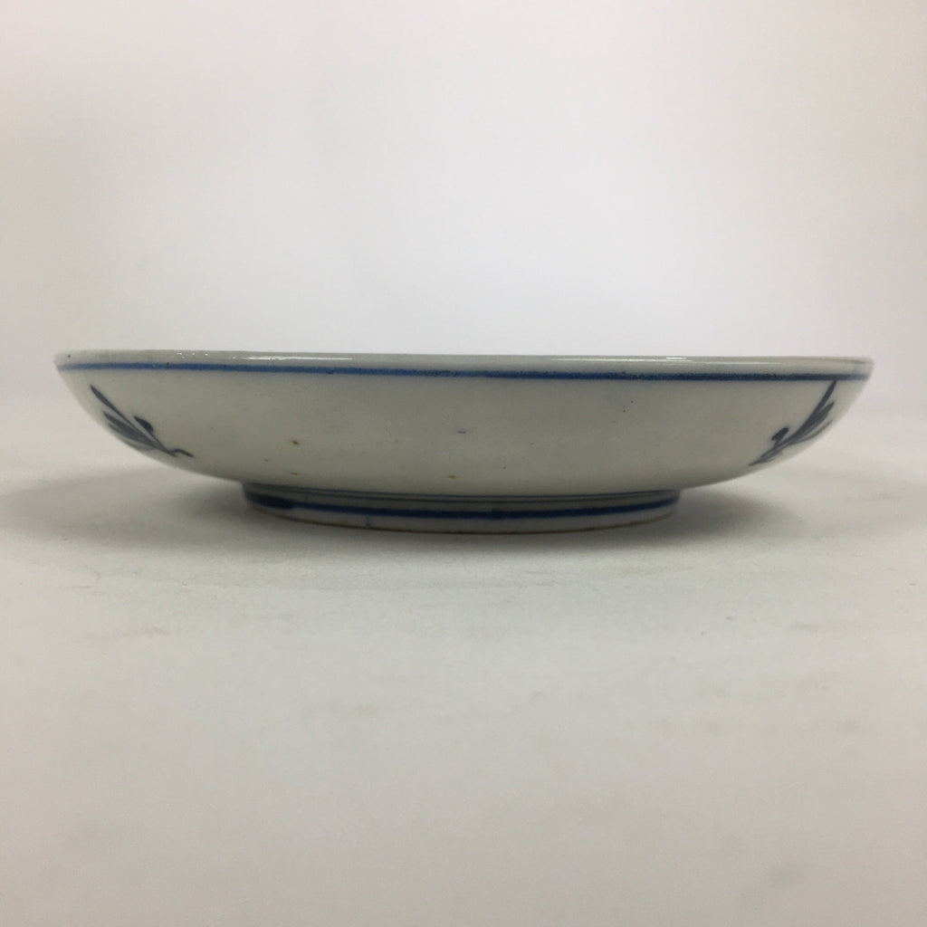 Japanese Porcelain Small Plate Kozara Vtg Blue Flower Dandelion Kozara PP820