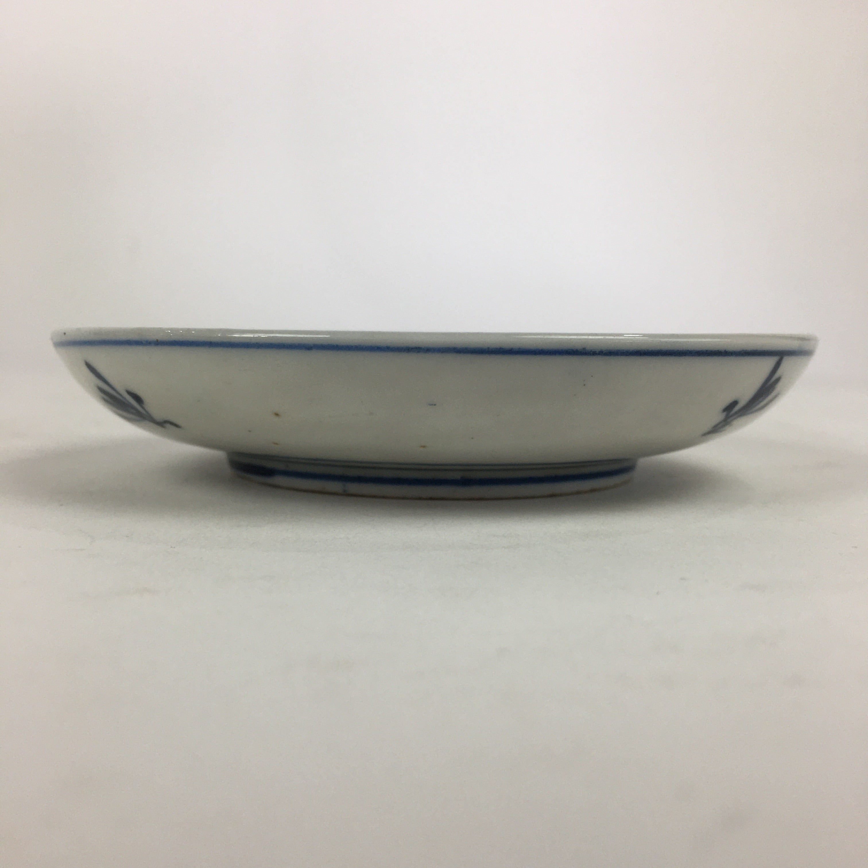 Japanese Porcelain Small Plate Kozara Vtg Blue Flower Dandelion Kozara PP820