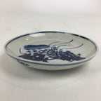 Japanese Porcelain Small Plate Kozara Vtg Blue Flower Dandelion Kozara PP821