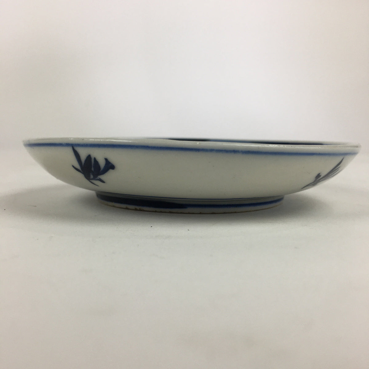 Japanese Porcelain Small Plate Kozara Vtg Blue Flower Dandelion Kozara PP821
