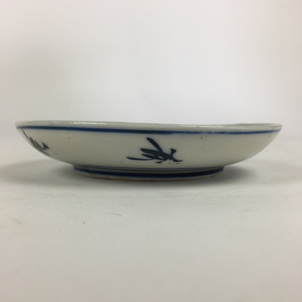 Japanese Porcelain Small Plate Kozara Vtg Blue Flower Dandelion Kozara PP821