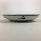 Japanese Porcelain Small Plate Kozara Vtg Blue Flower Dandelion Kozara PP821