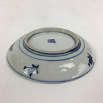 Japanese Porcelain Small Plate Kozara Vtg Blue Flower Dandelion Kozara PP821