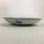 Japanese Porcelain Small Plate Kozara Vtg Blue Flower Dandelion Kozara PP822