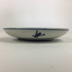 Japanese Porcelain Small Plate Kozara Vtg Blue Flower Dandelion Kozara PP822