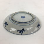 Japanese Porcelain Small Plate Kozara Vtg Blue Flower Dandelion Kozara PP822