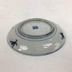 Japanese Porcelain Small Plate Kozara Vtg Blue Flower Dandelion Kozara PP822