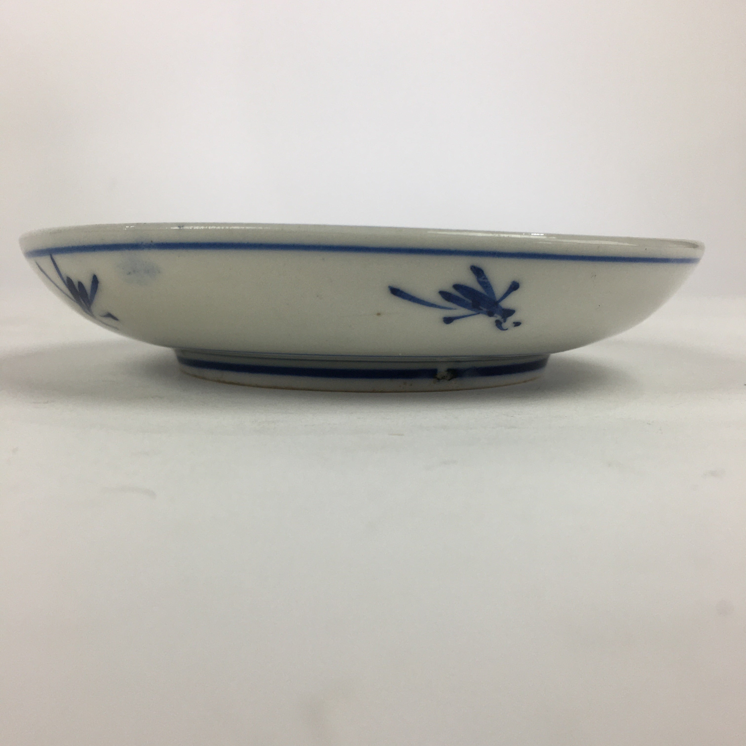 Japanese Porcelain Small Plate Kozara Vtg Blue Flower Dandelion Kozara PP823
