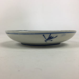 Japanese Porcelain Small Plate Kozara Vtg Blue Flower Dandelion Kozara PP823