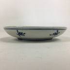 Japanese Porcelain Small Plate Kozara Vtg Blue Flower Dandelion Kozara PP823