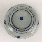 Japanese Porcelain Small Plate Kozara Vtg Blue Flower Dandelion Kozara PP823