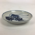 Japanese Porcelain Small Plate Kozara Vtg Blue Flower Dandelion Kozara PP824