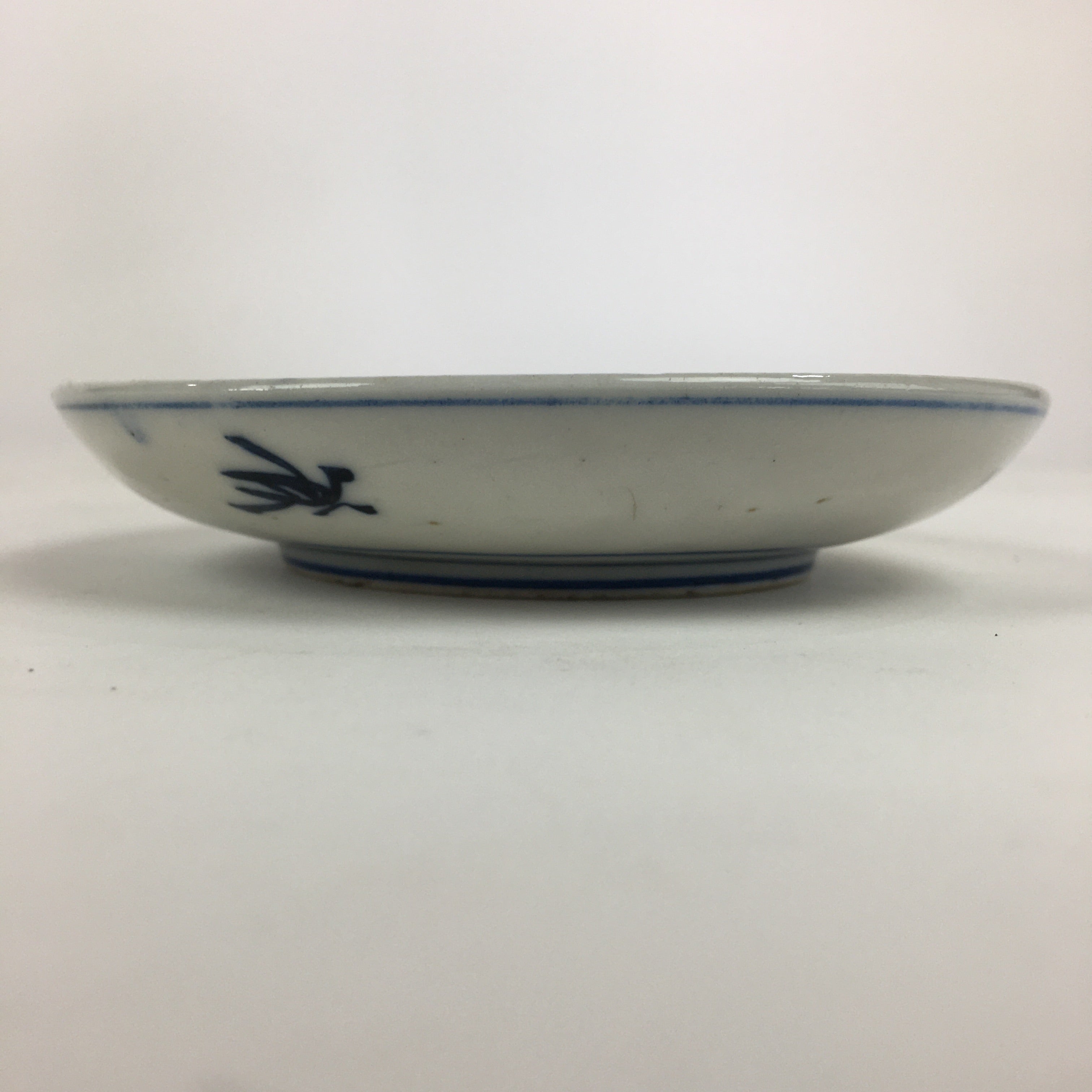 Japanese Porcelain Small Plate Kozara Vtg Blue Flower Dandelion Kozara PP824