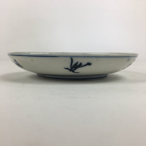 Japanese Porcelain Small Plate Kozara Vtg Blue Flower Dandelion Kozara PP824