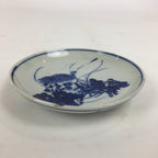 Japanese Porcelain Small Plate Kozara Vtg Blue Flower Dandelion Kozara PP825