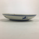 Japanese Porcelain Small Plate Kozara Vtg Blue Flower Dandelion Kozara PP825