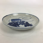 Japanese Porcelain Small Plate Kozara Vtg Blue Flower Dandelion Kozara PP827