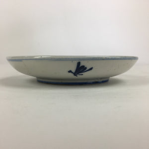 Japanese Porcelain Small Plate Kozara Vtg Blue Flower Dandelion Kozara PP827