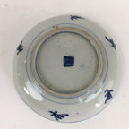Japanese Porcelain Small Plate Kozara Vtg Blue Flower Dandelion Kozara PP827