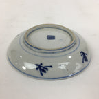 Japanese Porcelain Small Plate Kozara Vtg Blue Flower Dandelion Kozara PP827