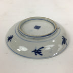 Japanese Porcelain Small Plate Kozara Vtg Blue Flower Dandelion Kozara PP827