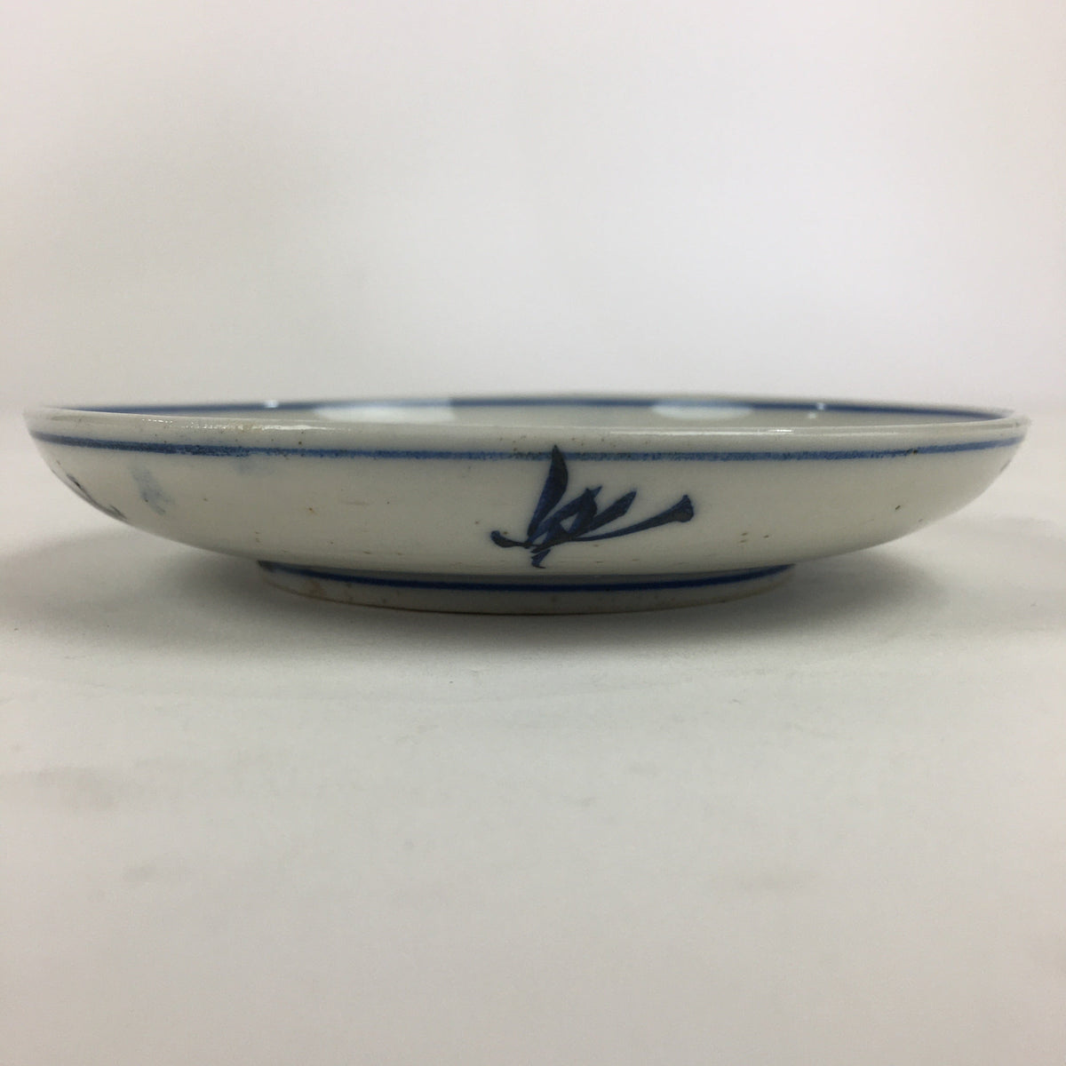 Japanese Porcelain Small Plate Kozara Vtg Blue Flower Dandelion Kozara PP828
