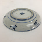 Japanese Porcelain Small Plate Kozara Vtg Blue Flower Dandelion Kozara PP828