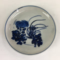 Japanese Porcelain Small Plate Kozara Vtg Blue Flower Dandelion Kozara PP828