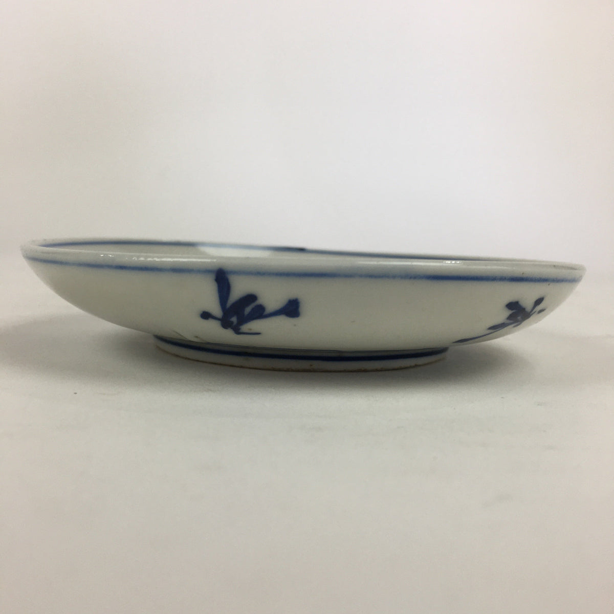 Japanese Porcelain Small Plate Kozara Vtg Blue Flower Dandelion Kozara PP829