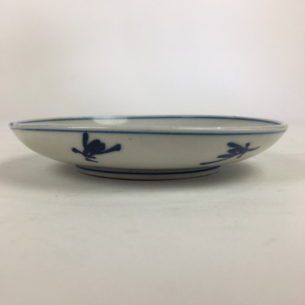 Japanese Porcelain Small Plate Kozara Vtg Blue Flower Dandelion Kozara PP829
