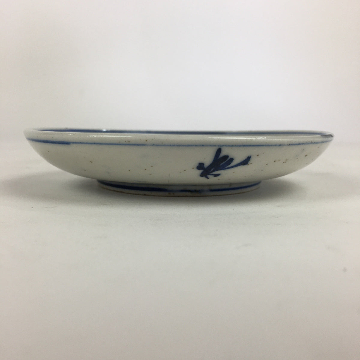 Japanese Porcelain Small Plate Kozara Vtg Blue Flower Dandelion Kozara PP829