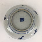 Japanese Porcelain Small Plate Kozara Vtg Blue Flower Dandelion Kozara PP829